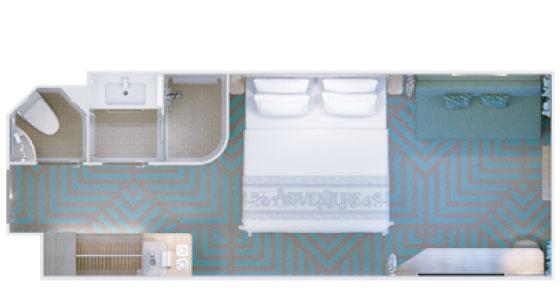 Deluxe Inside Stateroom-格局